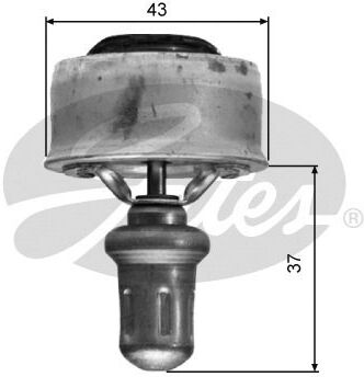 Gates Thermostat, Kühlmittel Th01489 Für Standard Automobile Volvo Renault