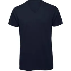B&C Herren V-Ausschnitt T-Shirt Inspire V TM044 navy L