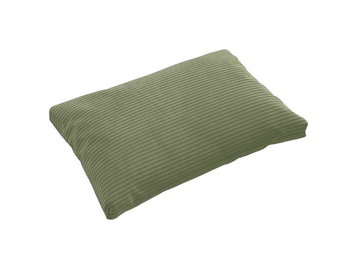 Coussin en pointe Vert 60 x 40cm Velours côtelé Catia