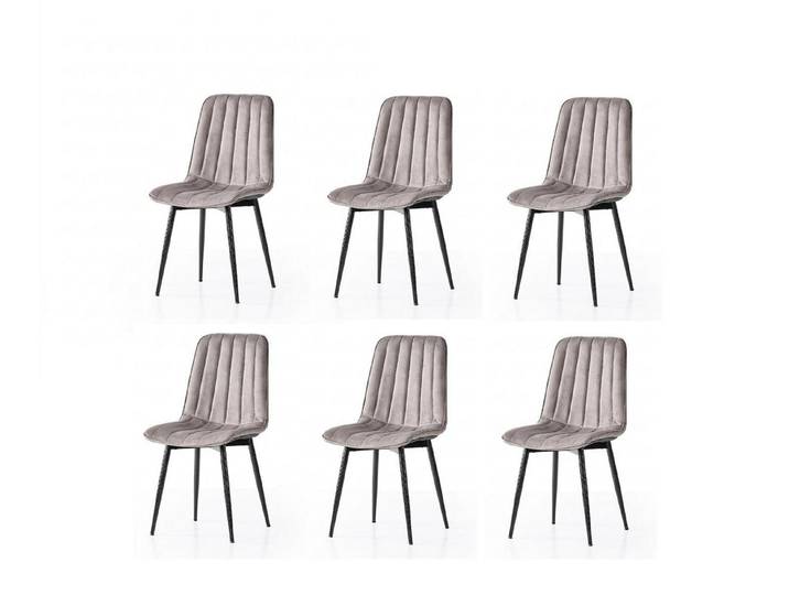 JVmoebel Esszimmerstuhl Esszimmer-Set 6x Stuhl Weich Bequem Modern Komfortabel Grau Stilvoll, Made in Europa