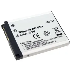 Akku für Sony CYBERSHOT DSC T70/P, Typ NP-BD1/ NP-FD1, 520 mAh