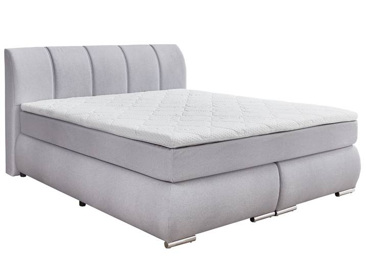 Sun Garden Boxspringbett Graz Silber 180 x 200 cm