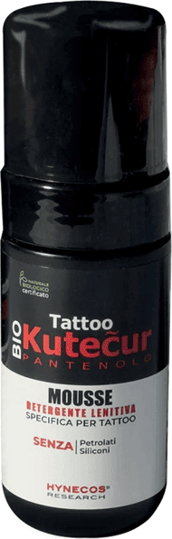 Kutecur Tattoo Mousse Detergente Lenitivo per Tatuaggi 100 ml