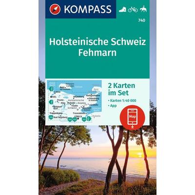 KOMPASS Wanderkarten-Set 740 Holsteinische Schweiz, Fehmarn (2 Karten) 1:40.000, Sonstige von , KOMPASS Freytag & Berndt, 978-3-99121-711-4