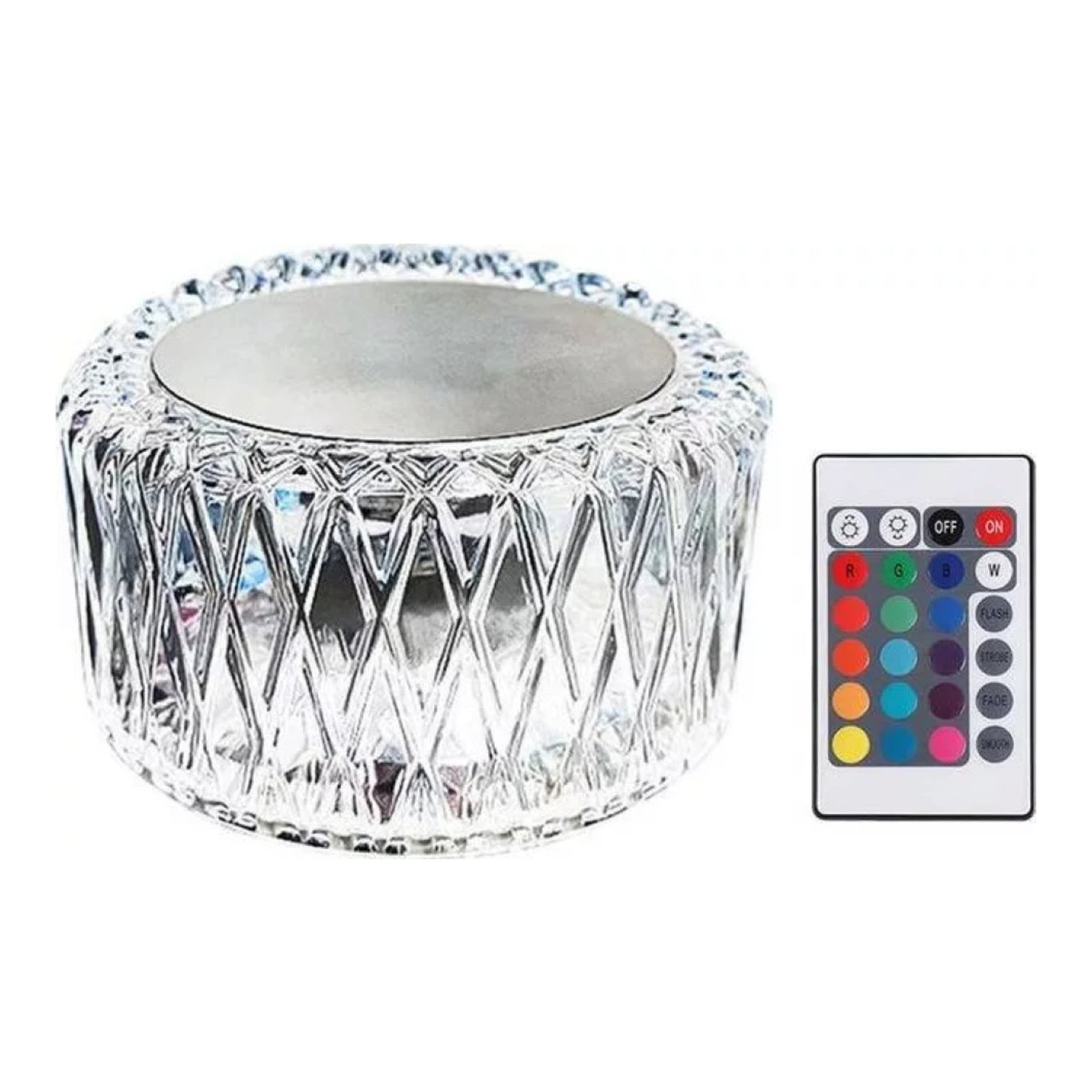 Verk 12306 Kristallen LED-bureaulamp met RGB, aanraakpaneel en afstandsbediening