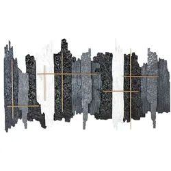 GILDE Wandrelief »Invicto« silber, 126x74x6 cm