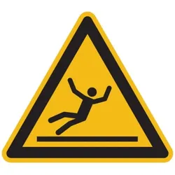 Warnschild, Warnung vor Rutschgefahr W011 - ASR A1.3 (DIN EN ISO 7010) - 200x1.5 mm Kunststoff