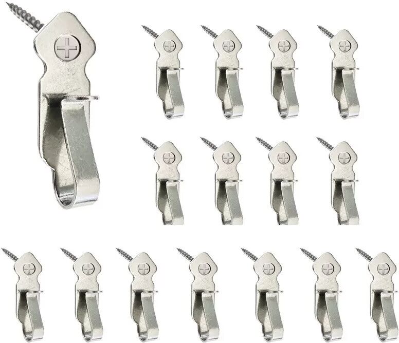 INF 10er-Pack Metallhaken, Wandhaken aus Edelstahl für Badezimmer, Küche, Büro