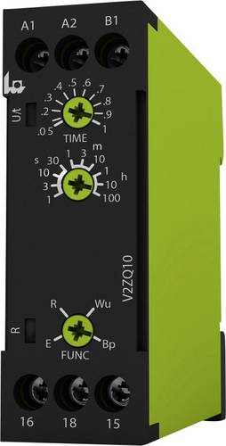 Tele 125150 V2ZQ10 24-240V AC/DC Zeitrelais Multifunktional 1 St. Zeitbereich: 0.05s - 100h 1 Wechsler