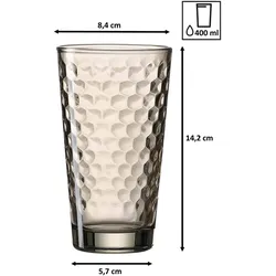 Ritzenhoff & Breker Favo Krug- und Longdrinkglasset, Trinkgläser, Transparent