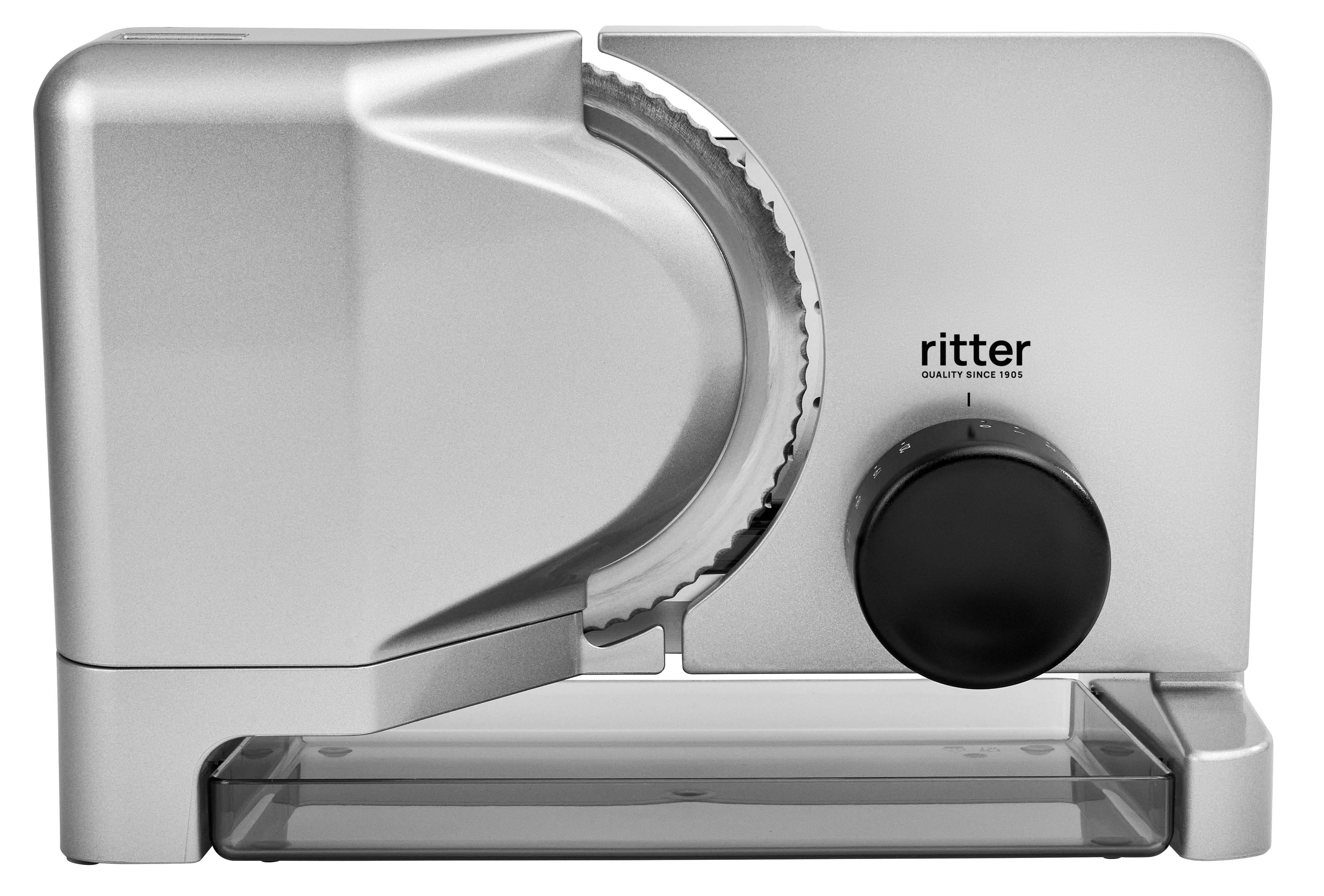 ritter E 16 Duo Plus Allesschneider mit extra Schinkenmesser silbermetallic 515.001