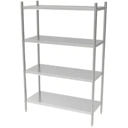 Combisteel Regalsystem mit 4 Böden aus verchromten Stahl 900x500x1800mm
