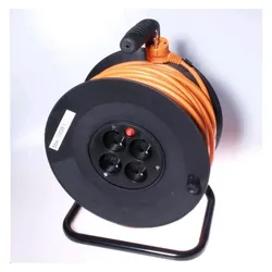 PremiumCord PPB-01-50 power extension 4 AC outlet(s) Black (50 m), Videokabel, Schwarz