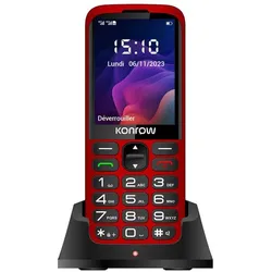 Konrow Senior 280 Next 4G (2.80"), Tastenhandy, Rot
