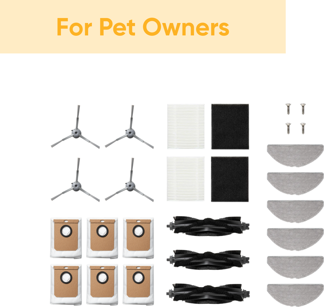 eufy L60 Hybrid SES Accessories Subscription Service -- Accessories Package (For Pet Owners Only) bundle