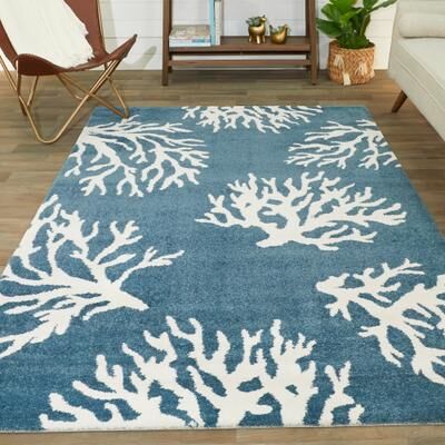 Balta Rugs Caistor Coastal Coral Reef Pattern Tropical Area Rug
