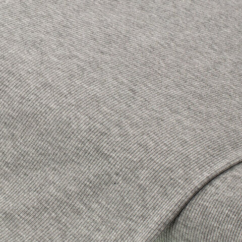 Feinripp-Jersey Uni, hellgrau