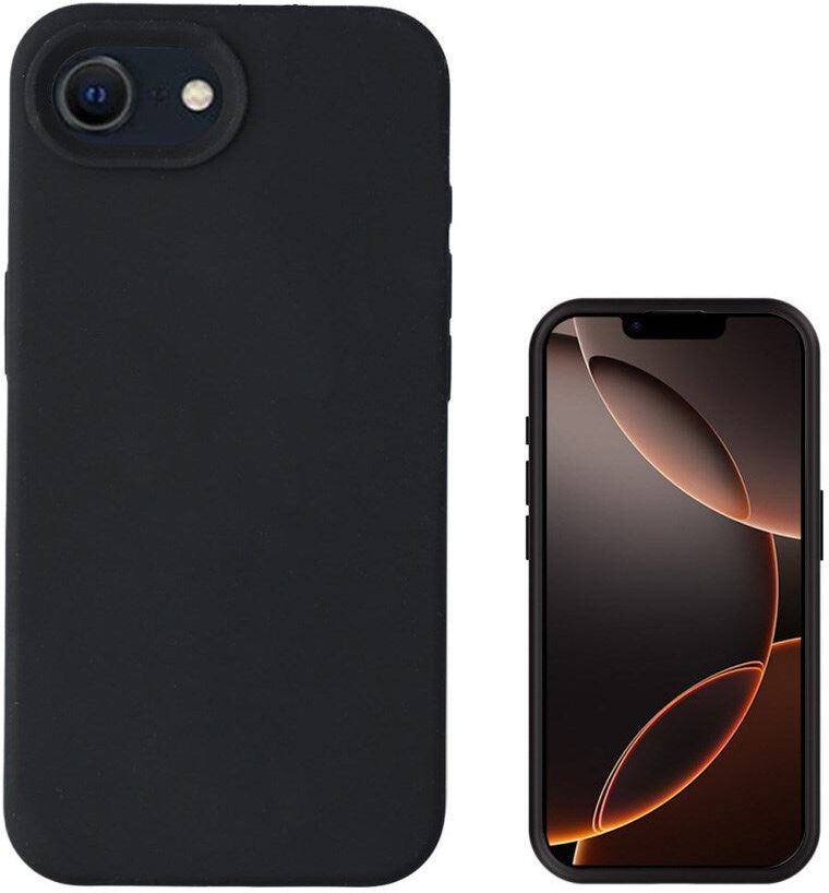 4smarts - iPhone 17e / 16e Silikone Cover - MagSafe Kompatibel - Sort