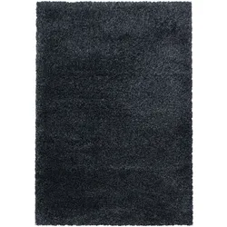 HOCHFLORTEPPICH SALZACH, einfarbig, Anthrazit, 160 x 230 cm