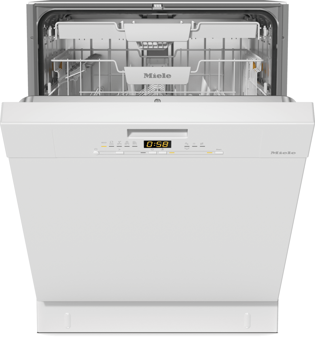 Miele G5611SCU Active 60 cm Geschirrspüler unterbaufähig leise 14 Maßgedecke aquaStop Funktion (Weiß) 12845550