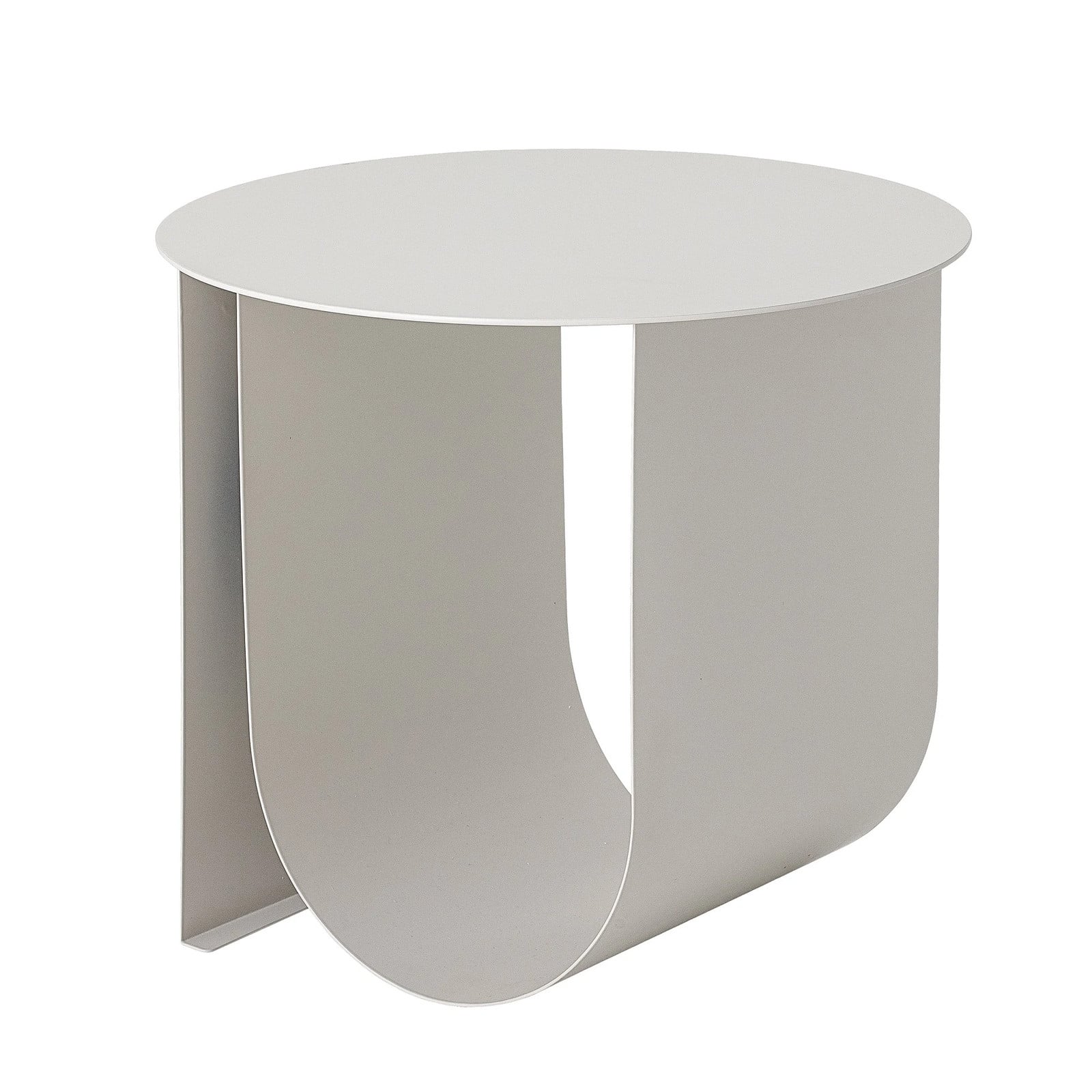 Bloomingville Cher Ronde Bijzettafel - Grijs/Beige - Ø43 cm