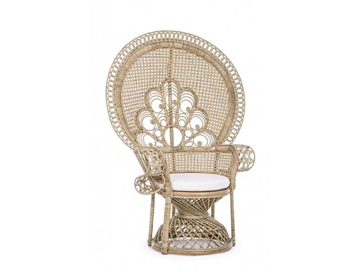 FAUTEUIL EN ROTIN STYLE EMMANUELLE PEACOCK