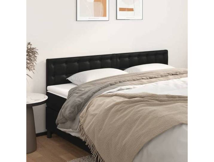 Têtes de lit Noir 180x5x78/88 cm Similicuir 346504