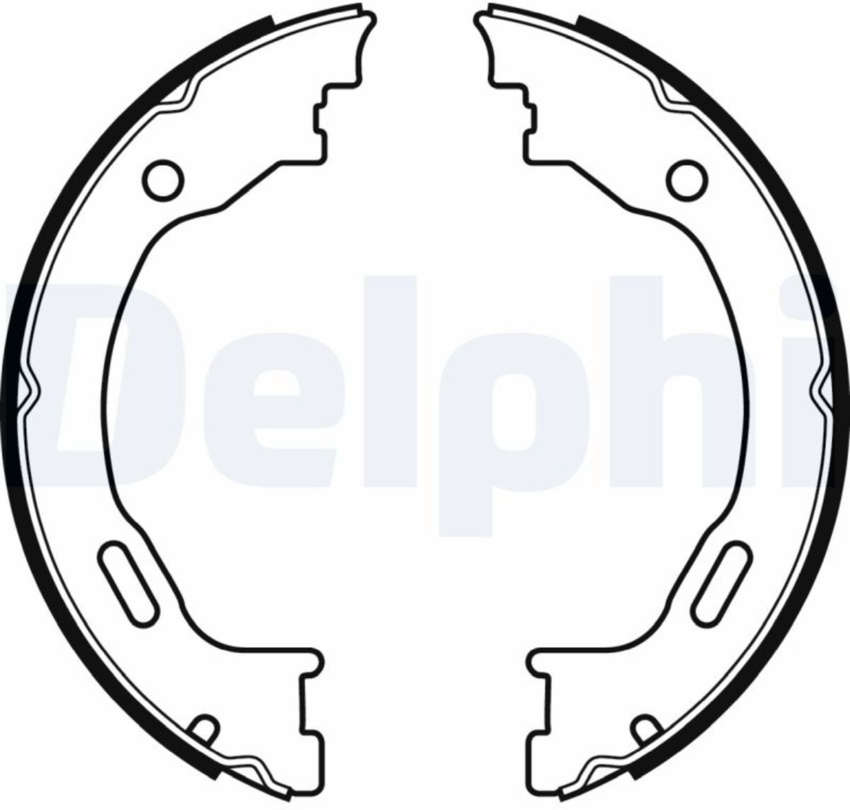 Bremsbackensatz, Feststellbremse DELPHI LS2077