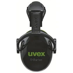 uvex K10H Kapselgehörschutz Helm Gehörschutzkapsel schwarz/ grün SNR 28 dB schwarz/grün L,M,S - 2630210 - schwarz/grün