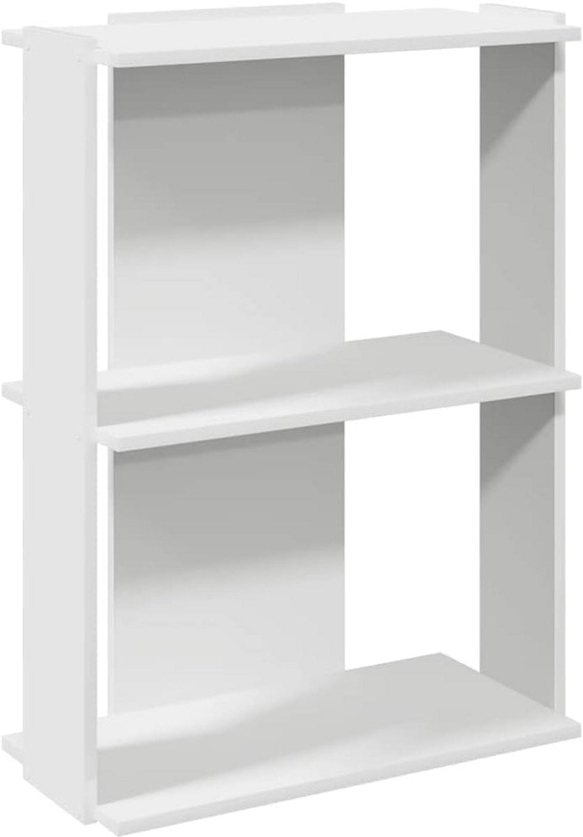 Merkloze compacte 3-laagse houten boekenkast in het wit