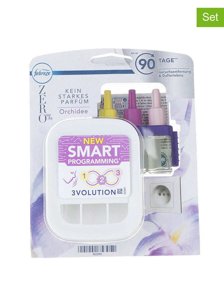 4er-Set: Duftstecker und Nachfüllflakone "Febreze 3 Volution Orchidee" - 20 ml - onesize