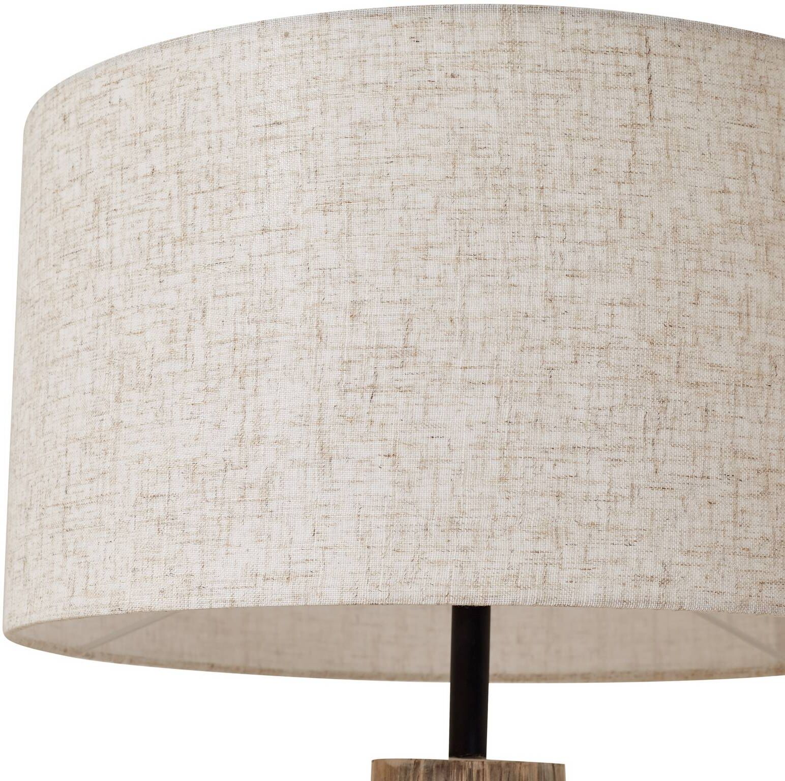 Stehlampe Jorvan Lucande, Holz hell, für Wohn- / Esszimmer, Holz, Stehlampe