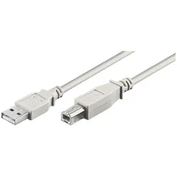 goobay USB 2.0 Hi-Speed Kabel 5 m grau