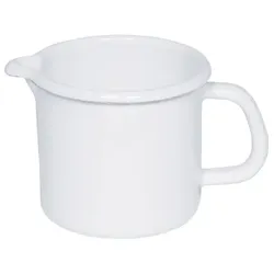 Riess Schnabeltopf Ø9cm 1/2L Weiss Emaille