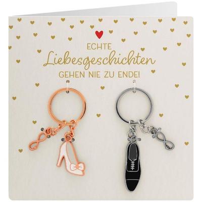 Paar-Schlüsselanhänger Motiv 'Schuhe'