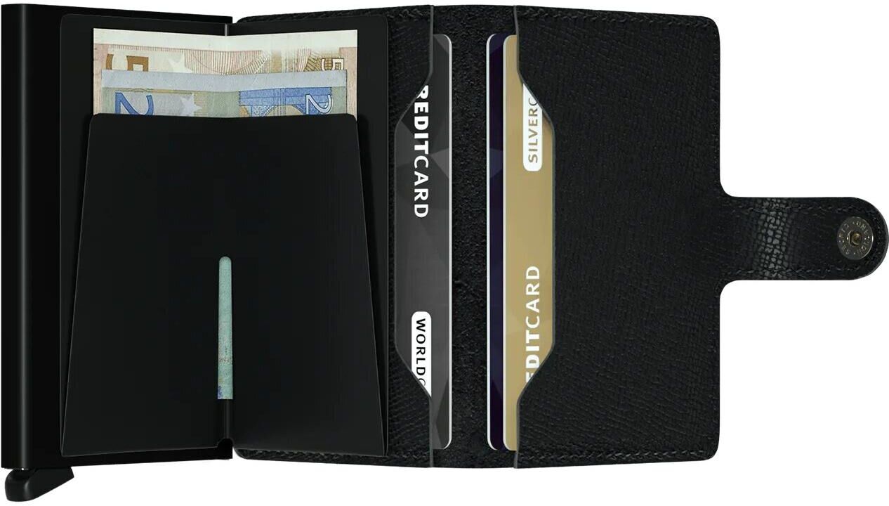 Geldbörse SECRID "Miniwallet", Herren, schwarz, Kleinlederwaren Geldbörse schwarz Einheitsgröße