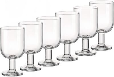 Bormioli Rocco Set of 6 Hosteria Glasses