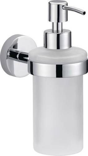tesa SMOOZ 40323-00000-00 Seifenspender 200 ml Chrom (glänzend), Weiß (satiniert)