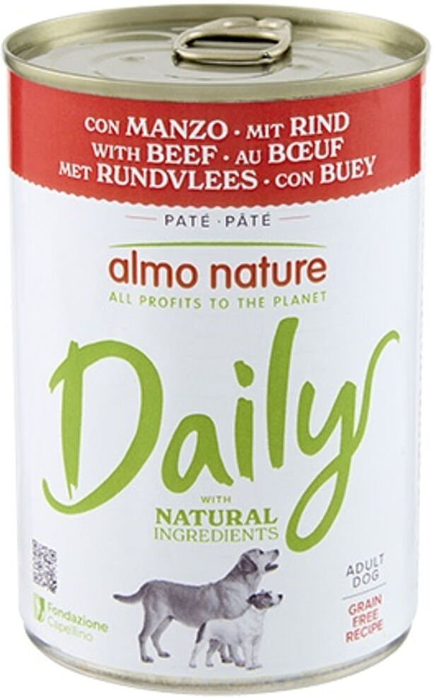 Almo Nature Daily Dog Lattina 400G MANZO