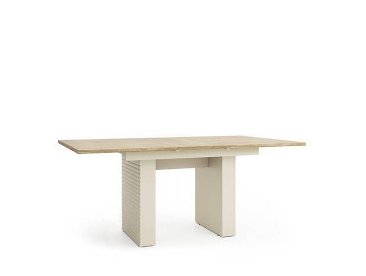 Milino Esstisch, Eiche, Kaschmir, Holz, Eiche, teilmassiv, rechteckig, eckig, 90x75.3x140-185 cm, ausziehbar, Esszimmer, Tische, Esstische, Esstische ausziehbar