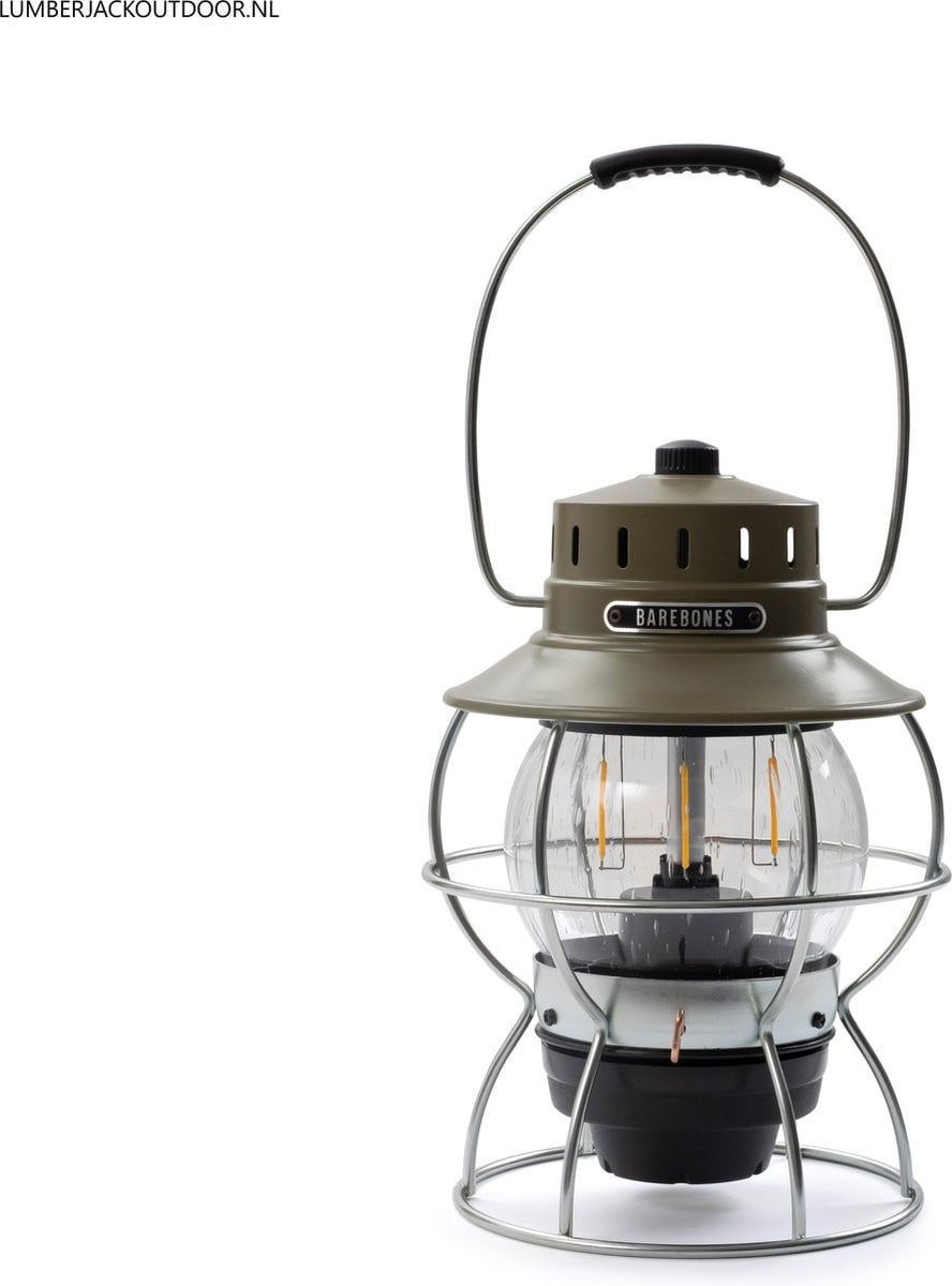 Barebones Railroad Lantern Olive - Oplaadbare en dimbare LED lamp