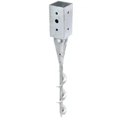 Alberts® Einschraub-Bodenhülse für Vierkantholzpfosten 71x71mm Höhe: 595mm