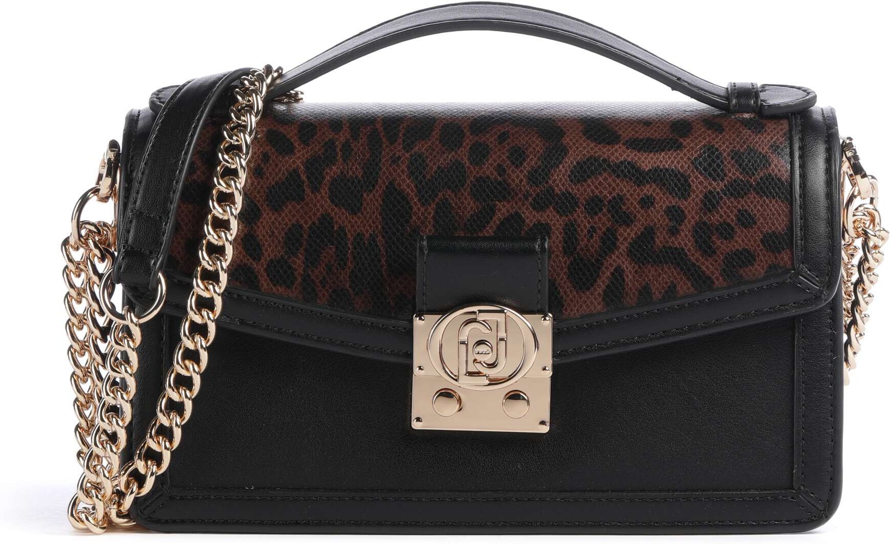Liu Jo Emira S Schultertasche aus Leder, schwarz