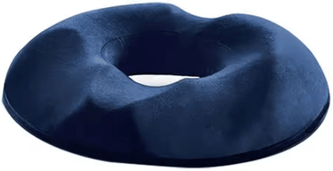 Inspire Essentials Orthopedic Donut Pillow Seat Cushion With Memory Foam For Tailbone And Hemorrhoid Relief blue