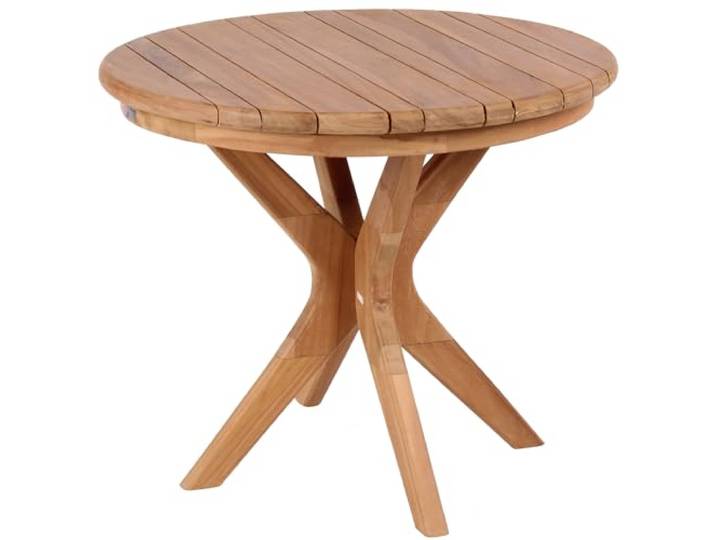 bene living Teakholz Beistelltisch Burton rund Ø 60 cm