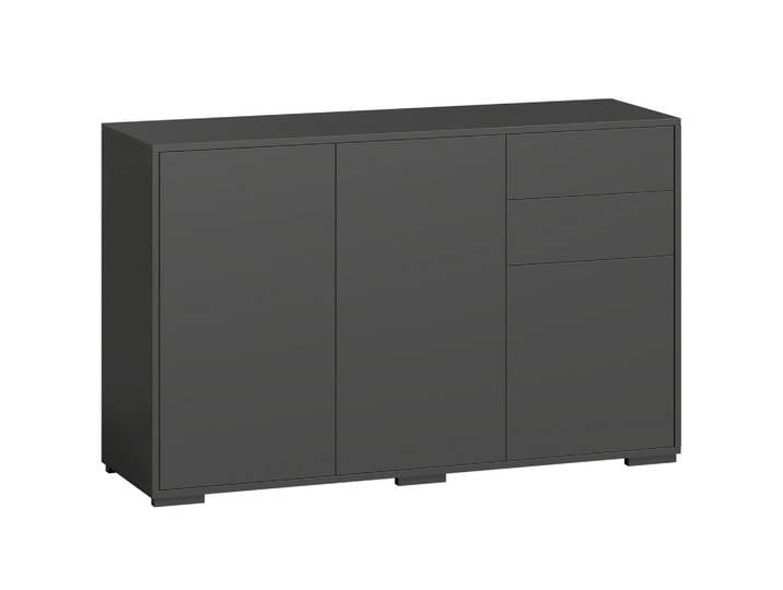 STANDSCHRANK Spanplatte Schwarz