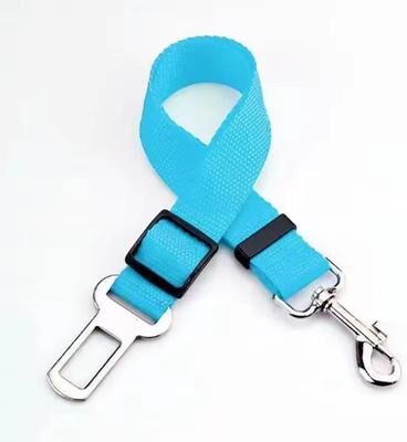 Inspired Finds Dog Seat Belt With Retractable Leash Convenient Pet Car Seat Belt For Safety And Comfort sky Blue