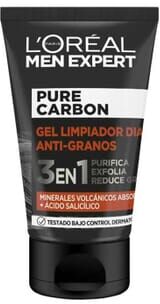 L'Oreal Paris Men Expert Pure Charcoal Gel De Limpeza Anti-Borbulhas 3 Em 1 100 ml