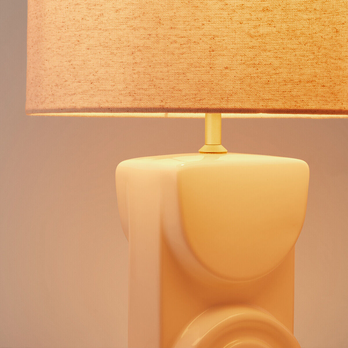 LA REDOUTE INTERIEURS Lampe à poser céramique et lin, Topia