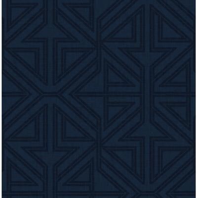 Scott Living Kachel Indigo Geometric Wallpaper